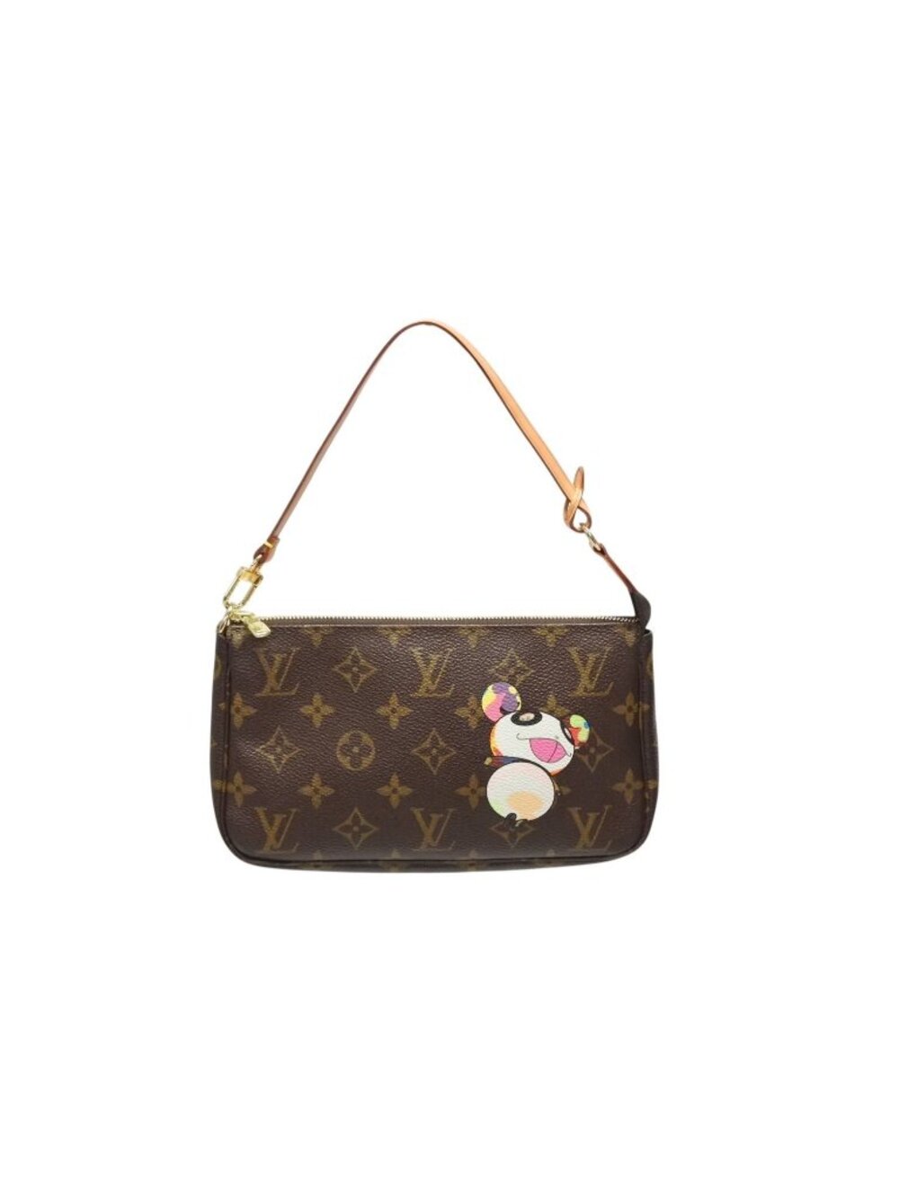 Louis Vuitton Pochette Accessoires Panda Monogram Po Handbag Takashi Murakami